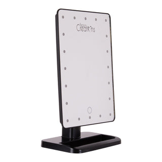 20 LED Touch Small Mirror - BLACK - BEAUTY CREATIONS