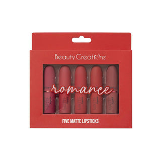 “ROMANCE” Five Piece Matte Lipstick Set - BEAUTY CREATIONS