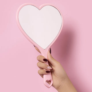 Beauty Creations Handheld Mirror - Heart Shape - BEAUTY CREATIONS