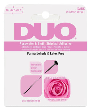 DUO Rosewater & Biotin Striplash Adhesive (Dark) - BEAUTY CREATIONS