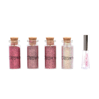 Pink Ladies Glitter Set w/ (#4, 3, 14, 1 & Glitter Primer) - BEAUTY CREATIONS