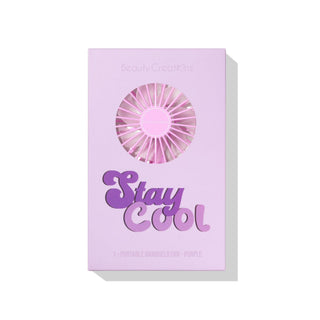 Stay Cool Handheld Fan - Purple - BEAUTY CREATIONS