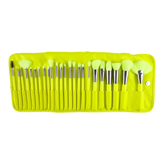 The Neon Yellow 24pc Brush Set - BEAUTY CREATIONS